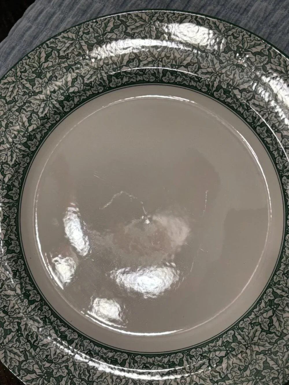 Spode Holly Tree Chargers - Pair 1 of 2